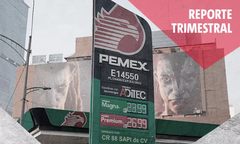 Pemex baja deuda a su menor nivel desde 2014