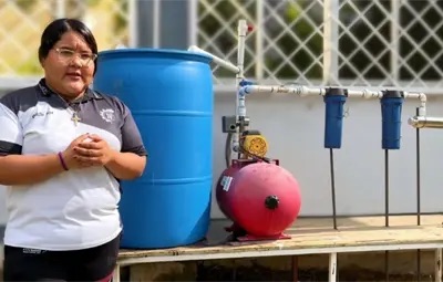 Estudiante de Nuevo Laredo gana premio nacional con proyecto que reutiliza el agua del aire acondicionado para producir alimentos