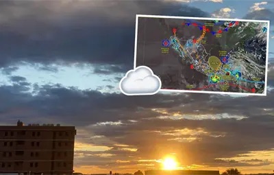Clima en Coahuila: Pronostican chubascos, descargas eléctricas y temperaturas de hasta 45 grados