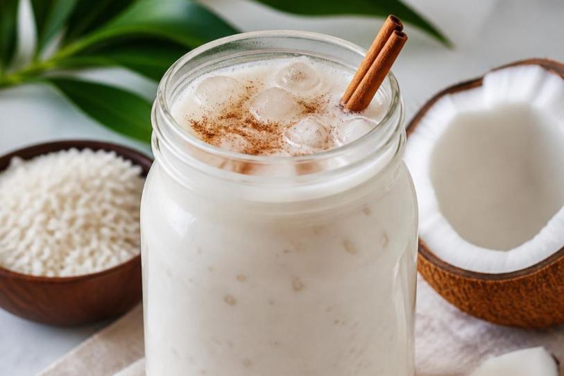 Receta de agua de horchata y coco: fácil, cremosa y deliciosa