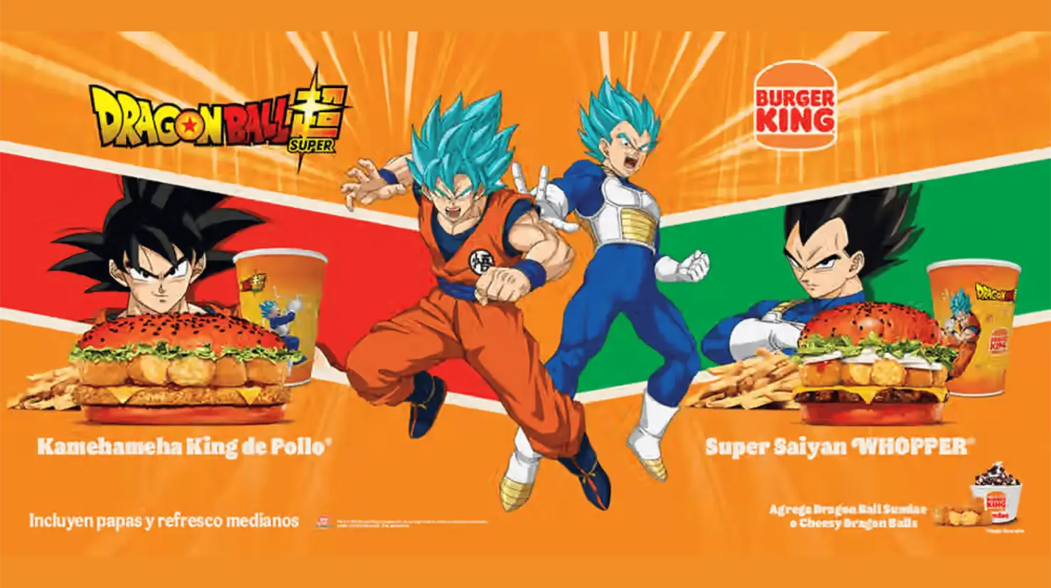 Burger King y Dragon Ball se unen con nuevo menú especial en México