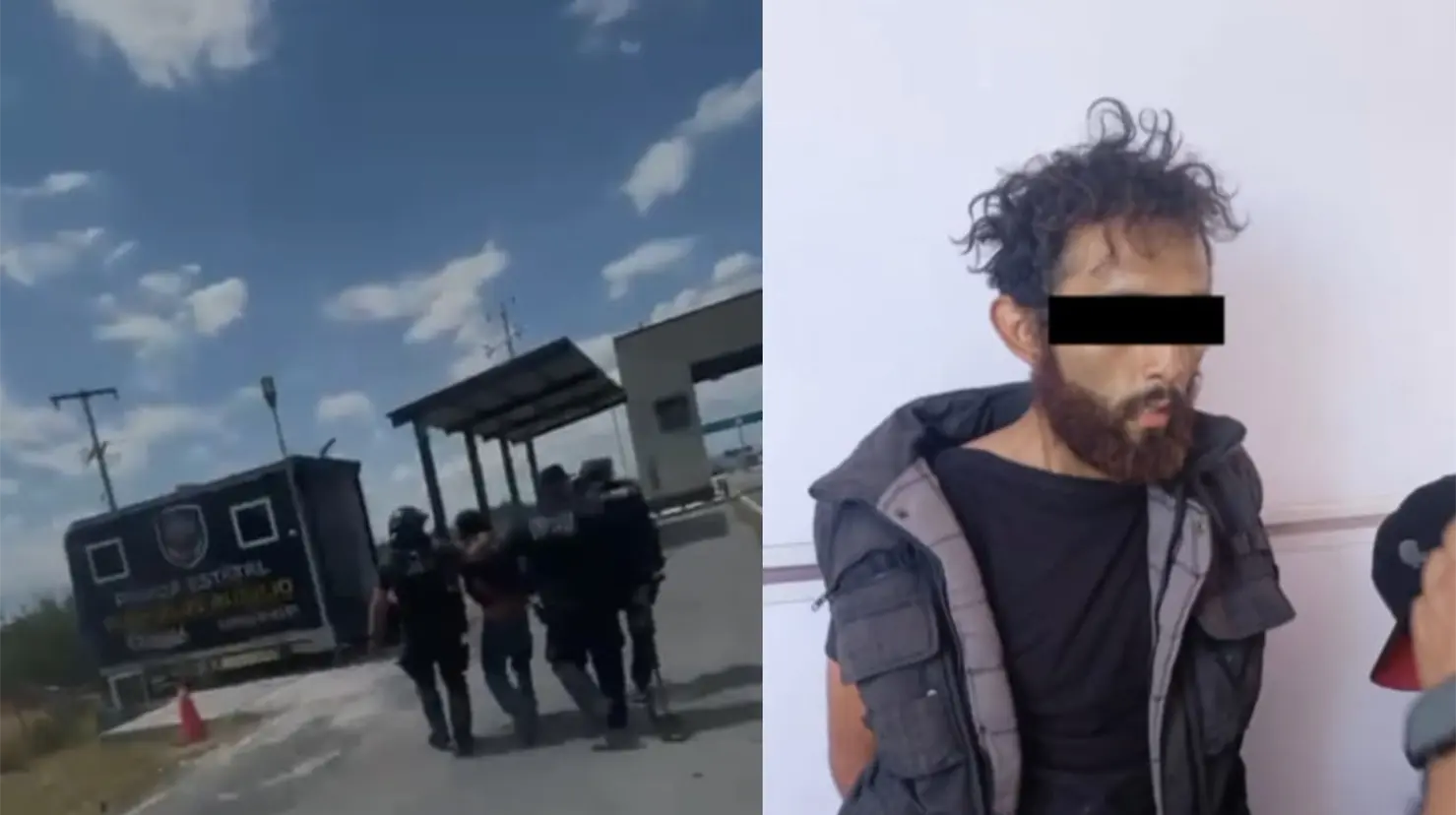 Recuperan en Ramos Arizpe tractocamión robado en la Monterrey-Saltillo; hay 2 detenidos