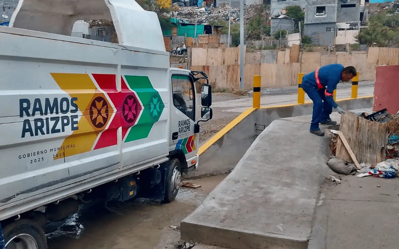 Ramos Arizpe refuerza limpieza y vigilancia ante pronóstico de lluvias